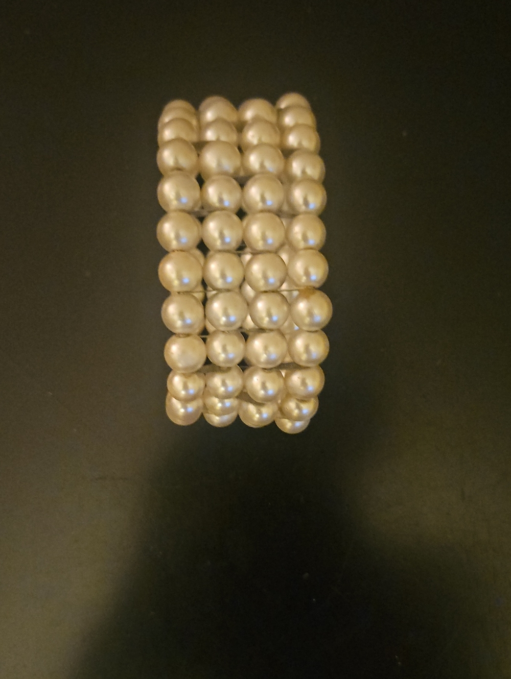 Classic Champagne Pearl Stretch Bracelet - Women Jewelry